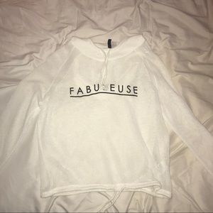 H&M See Through White Hoodie